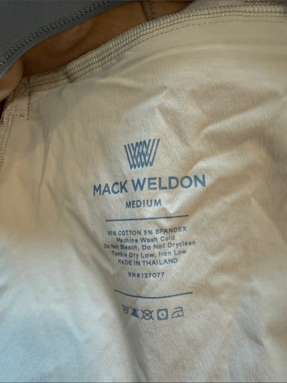 Mack Weldon Drawstring Joggers - Tan - Picture 9 of 9